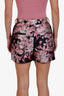 Dolce & Gabbana Black/Pink Floral Print Shorts Size 40