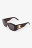 Celine Tortoise Frame Triomphe Rectangular Sunglasses