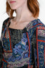 Etro Multicolour Paisley Print Quarter Sleeve Mini Dress Size 42
