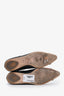 Marni Green Snakeskin Crystal Embellished Mary Jane Flats Size 37