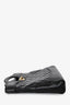 Pre-loved Chanel™ Black Shiny Crumpled Calfskin Quilted Leather Mini 31 Shopping Bag With Straps GHW