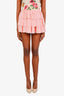 Love Shack Fancy Pink Tiered Tulle Mini Skirt Size 0