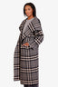 Toteme Grey Check Doublé Wool Coat Size XS