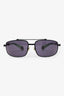 Chrome Hearts 2000S Black/Green Frame Boned Square Sunglasses