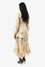 Zimmermann Yellow Linen Floral LS Belted Maxi Dress Size 0