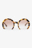Miu Miu Tortoise Brown Gradient SMU07Q-A Rasoir Half Rim Sunglasses