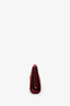 Roger Vivier Red Satin Crystal-Embellished Clutch