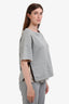 Semi-Couture by Erika Cavallini Grey Sweatshirt With Lace Detail Size M