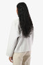 Hermès Grey Cashmere Collarless Short Coat Size 34