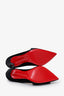 Christian Louboutin Black Velvet Crystal Bow 100mm Heels Size 37