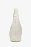 Prada White Vitello Daino Leather Hobo Shoulder Bag