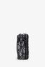 Christian Dior Navy Oblique Jacquard Zippered Crossbody Bag