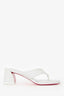 Christian Louboutin Black Thong Heeled Sandals Size 36.5