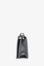 Christian Dior Silver Metallic Grained Leather Diorama Flap Bag