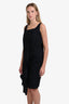 Issey Miyake Vintage Black Wrap Mini Dress Size M