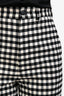 Balenciaga Black/White Checkered Wool Blend High-Waisted Pants Size 36
