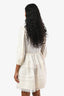 Self-Portrait Cream Pointelle Lace Mini Dress Size 4