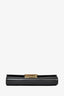 Louis Vuitton Black Leather 'Pochette Louise' GM Shoulder Bag