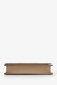 Maison Margiela Beige Grained Four Stitches Leather Wallet On Chain