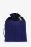 Pleats Please Issey Miyake Blue Nylon Crossbody Bag