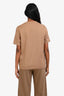 Burberry Beige Logo-Print Crewneck T-Shirt Size S