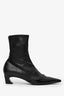 Acne Studios Black Patent Trimmed Leather Ankle Boots Size 38