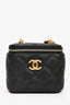Pre-loved Chanel™ Black Caviar Leather Mini Vanity Crush Crossbody Gold Hardware