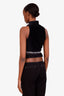 Alexander Wang Black Cropped High Neck Top Size S