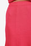 St. John Pink Knit Midi Skirt + Blazer Set Size 6