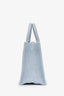 Christian Dior 2026 Blue Oblique Embroidery Lace Book Tote with Strap
