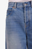 Gucci Light Blue Horsebit Wide Leg Jeans Size 26