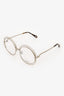 Chloe Clear/Silver Round '2152' Sunglasses