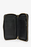 Gucci Black Leather 'Swing' Zip Around Wallet