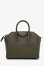 Givenchy Green Leather Small Antigona Bag with Strap