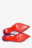 Christian Louboutin Purple Suede Criss Cross Strap Heels Size 39