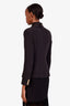 Balmain Black Structured Double Breasted Blazer Size 36
