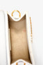 Jacquemus White Leather Mini 'Le Chiquito' Top Handle Bag