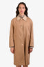 Sandro Tan Rhinestone Collared Trench Coat Size 36