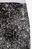 Weekend Max Mara Black Silver Sequined Mini Skirt Size M
