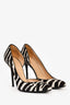 Gucci Zebra Ponyhair Heels Size 38.5