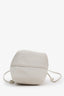 Saint Laurent 2019 Cream Leather 'Mini Teddy' Bucket Bag with Pouch