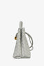 Bottega Veneta Sterling Grey Intecciato Leather Small Andiamo