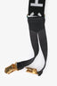 Pre-loved Chanel™ Black Logo Suspenders GHW