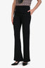 Emilio Pucci Black Pleated Wide Leg Trousers Size 6