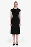 Pre-loved Chanel™ Black Cashmere Silk Blend Sleeveless Sequined Lace Skirt Dress Size 38
