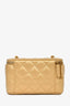 Pre-loved Chanel™ Gold Leather Coco Crush Vanity with Chain