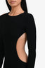 Aya Muse Black Knit Carrara Cutout Knit Dress Size XS
