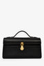 Savette Black Leather Symmetry Pochette Top Handle