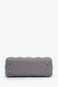 Christian Dior 2017 Grey Cannage Lambskin Small Lady Dior with Strap