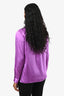 Frame Purple Silk Slim Pocket Shirt Size S